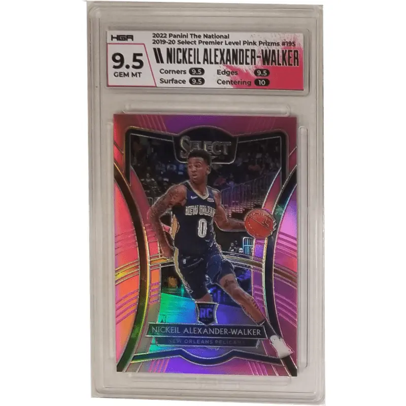Nickeil Alexander-Walker 2022 Panini The National 2019-20 Select Premier Level Pink Prizms #195 HGA 9.5
