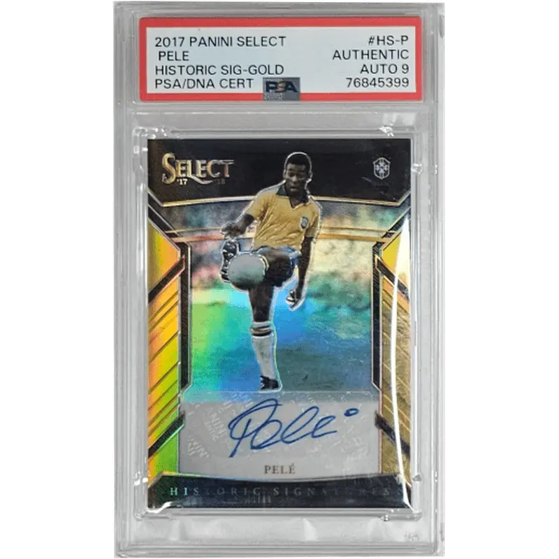 Pele 2017 Panini Select Historic Sig-Gold PSA/DNA Cert. #HS-P PSA Auto 9