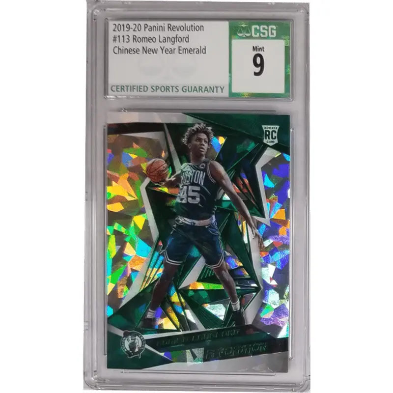 Romeo Langford 2019-20 Panini Revolution Chinese New Year Emerald #113 CSG 9