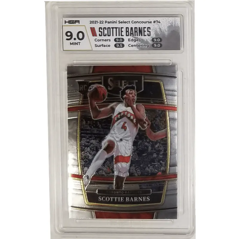 Scottie Barnes 2021-22 Panini Select Concourse #74 HGA 9.0