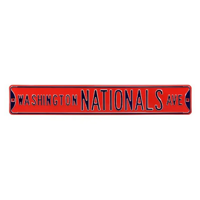 Street Sign: Washington Nationals - Red
