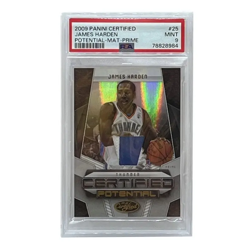 James Harden 2009 Panini Certified Potential Mat Prime #25 PSA 9