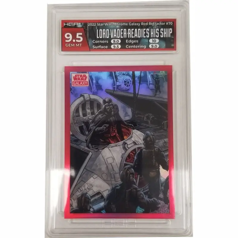 Lord Vader Readies His Ship: 2022 Star Wars Chrome Galaxy Red Refractor #70 HGA 9.5