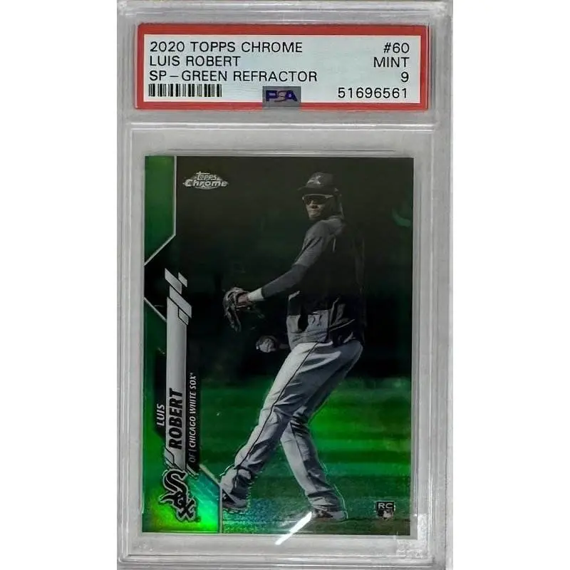 Luis Robert 2020 Topps Chrome SP - Green Refractor #60 PSA 9