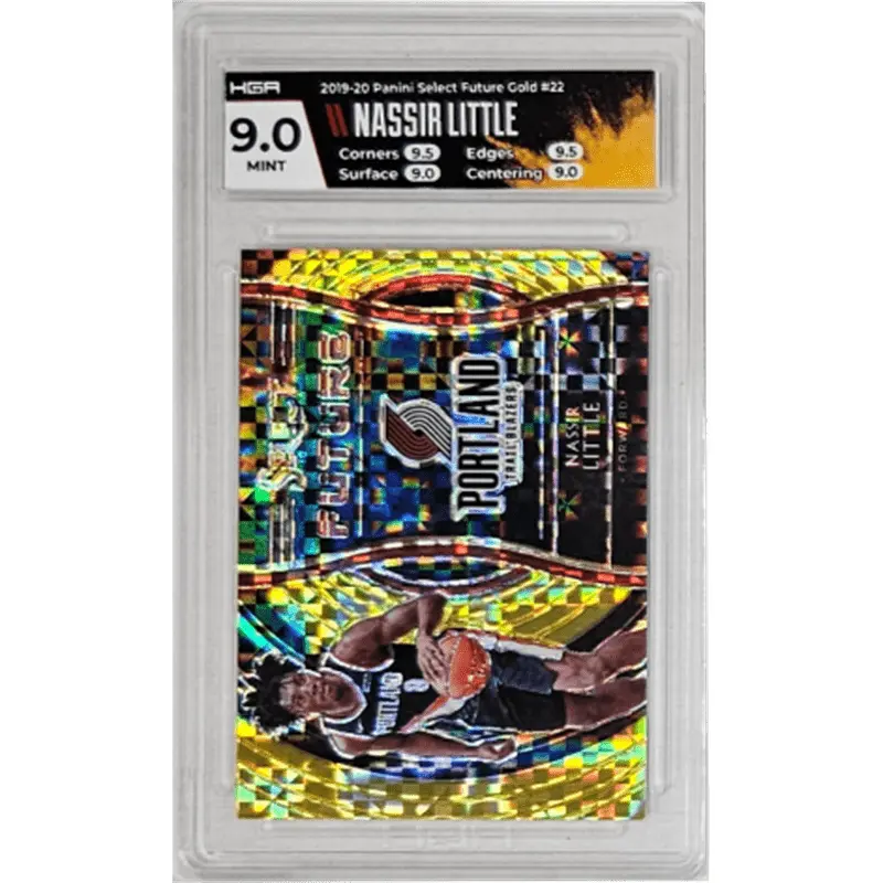 Nassir Little 2019-20 Panini Select Future Gold #22 HGA 9.0