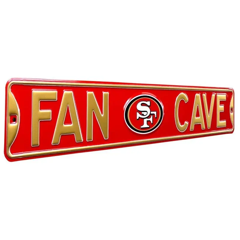 San Francisco 49ers Steel Street Sign with Logo-FAN CAVE