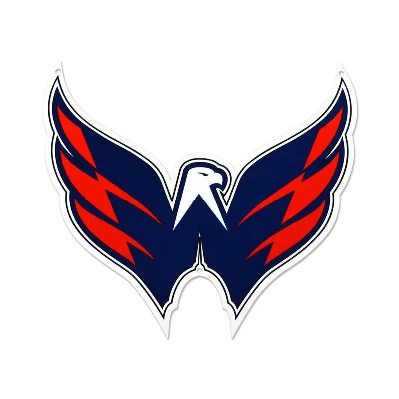 Sign: Washington Capitals Wings STEEL 12 Inch NHL Logo
