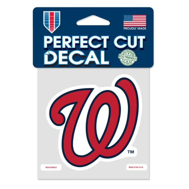 Decal: Washington Nationals "W" Logo  Classic Team Pride, Perfectly Stuck