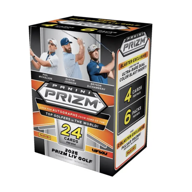 2025 Panini Prizm LIV Golf Trading Card Blaster Box