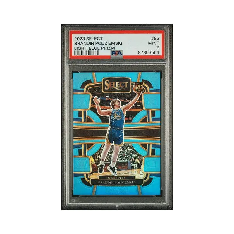 Brandon Podziemski 2023 Select Light Blue Prizm #93 PSA 9