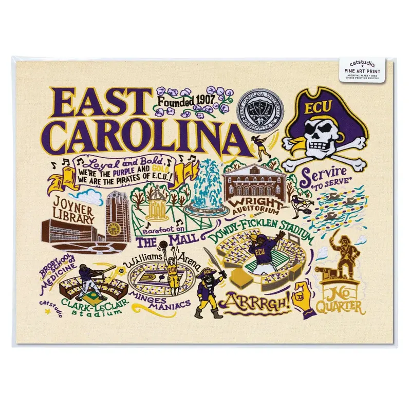 Fine Art Print: East Carolina University - 8x10