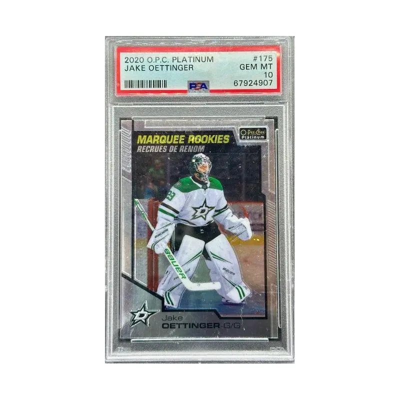 Jake Oettinger 2020 O-Pee-Chee Platinum #175 PSA 10