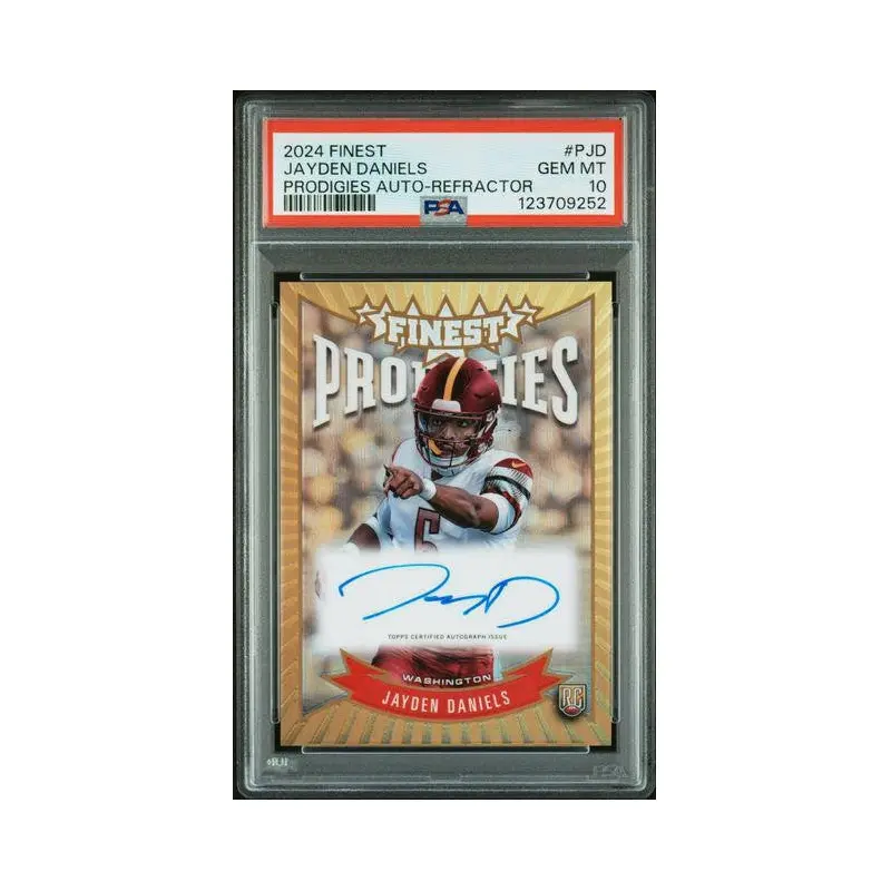 Jayden Daniels 2024 Finest Prodigies Auto-Refractor #PJD PSA 10