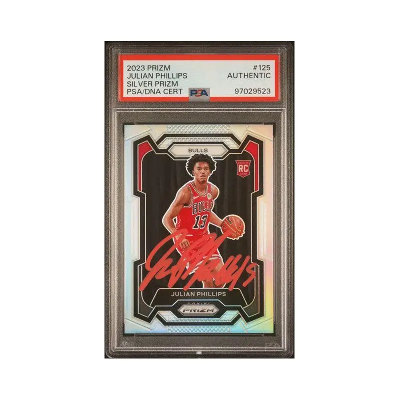 Julian Phillips 2023 Prizm Silver Prizm PSA/DNA Certified #125 Authentic