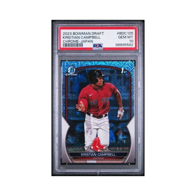 Kristian Campbell 2023 Bowman Draft Chrome Japan #BDC125 PSA 10