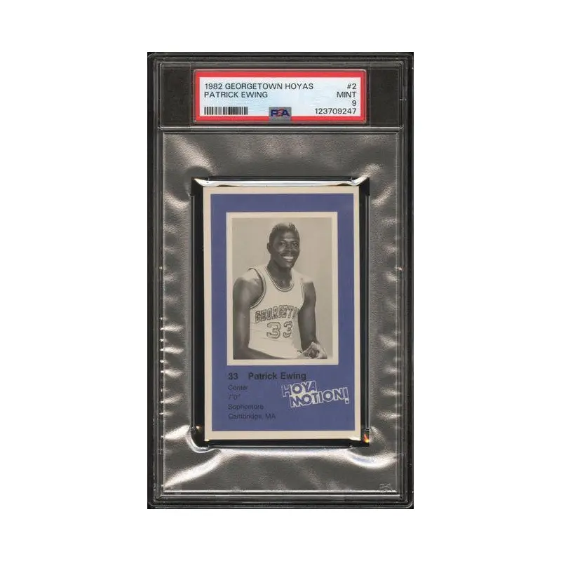 Patrick Ewing 1982 Georgetown Hoyas #2 PSA 9