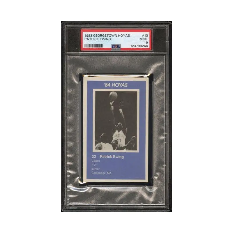 Patrick Ewing 1983 Georgetown Hoyas #10 PSA 9