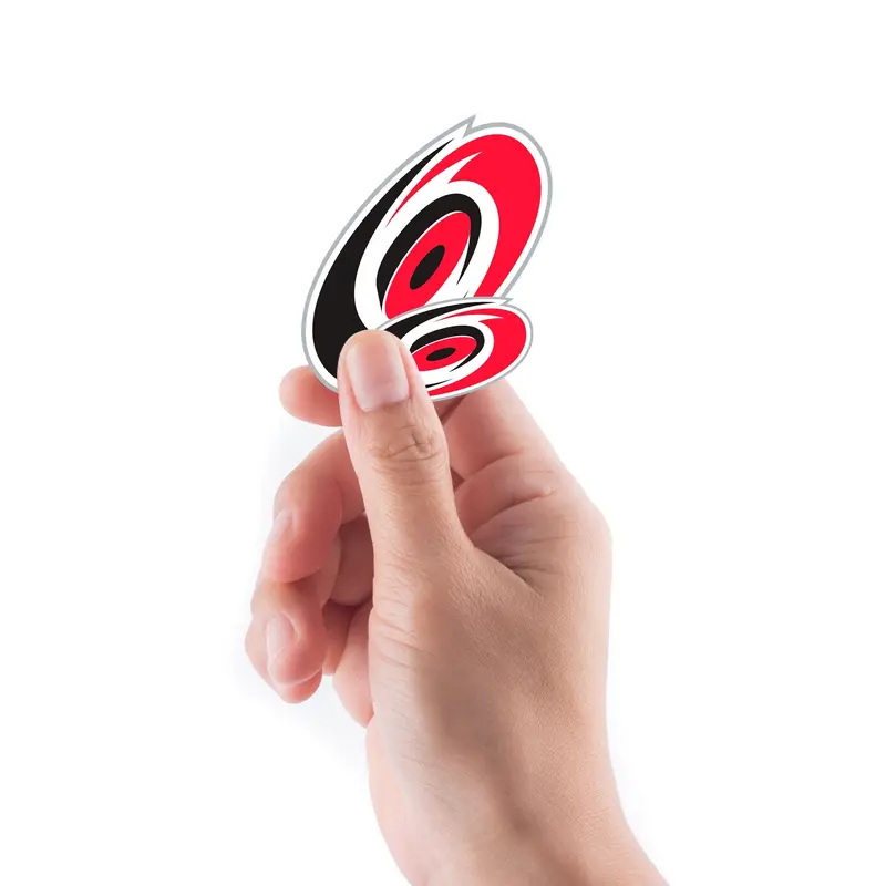 Carolina Hurricanes - 5 Logo Minis (Mixed Sizes) - Official NHL - Reusable Vinyl Decals