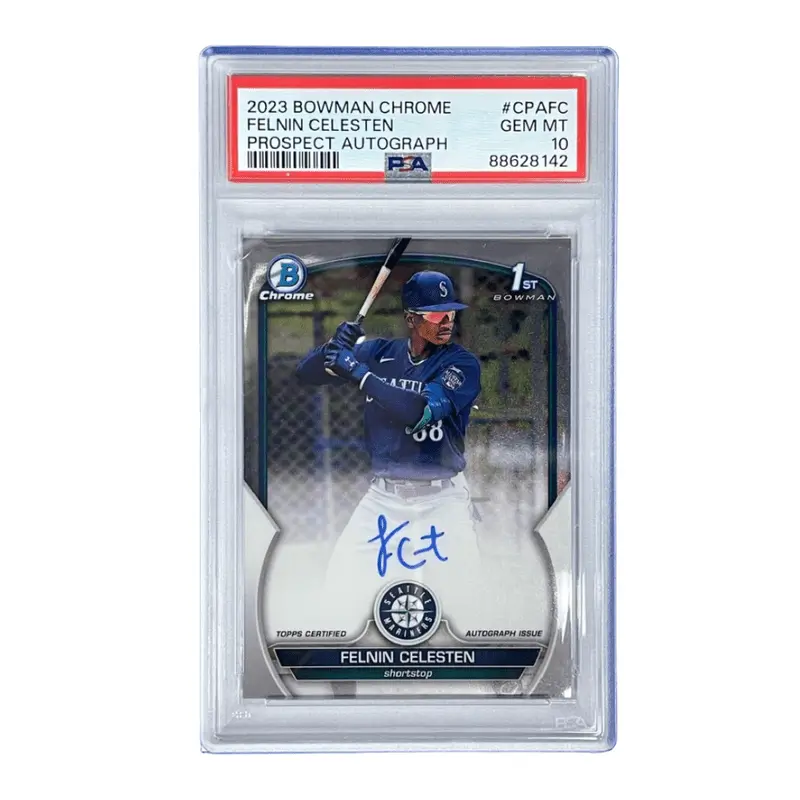 Felnin Celestin 2023 Bowman Chrome Prospect Autograph  #CPAFC PSA 10