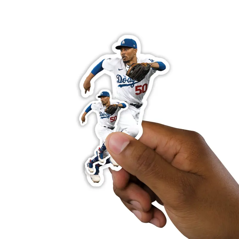Mookie Betts - 5 Player Minis (Mixed Sizes) - Official MLB - Los Angeles Dodgers - Reusable Vinyl Decals