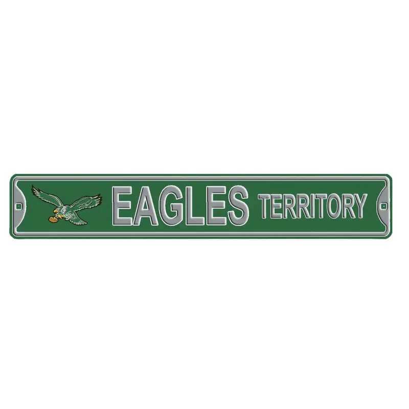 Philadelphia Eagles Territory Embossed Steel Street Sign