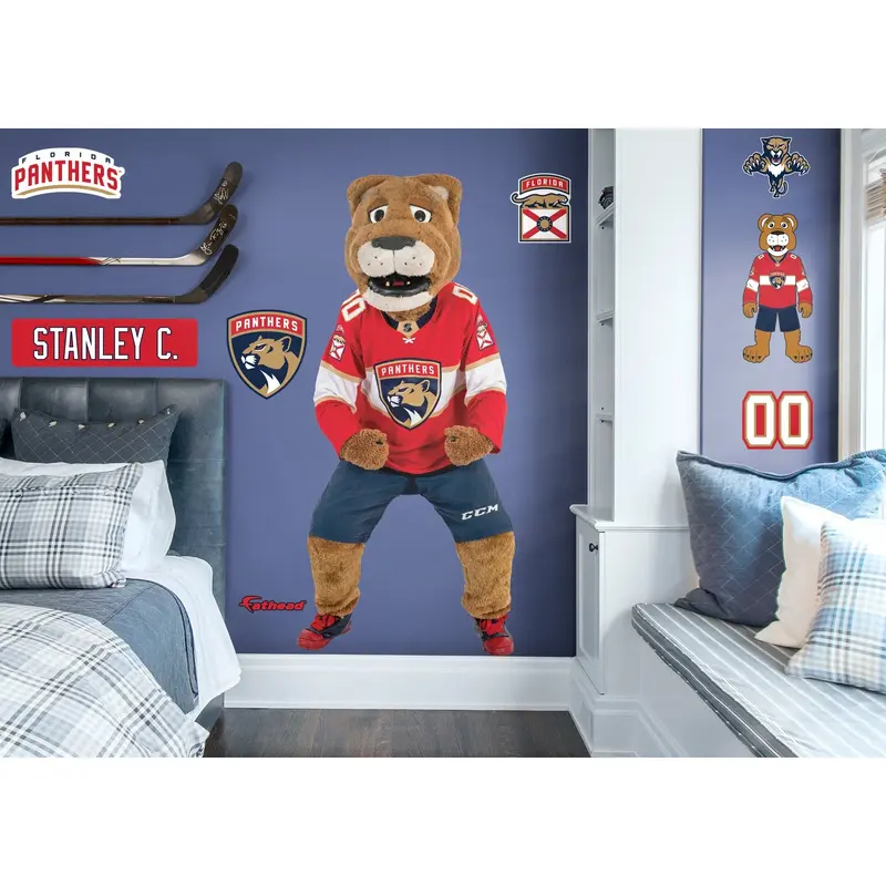 Stanley C. Panther - RealBig Mascot Collection - Official NHL - Florida Panthers - Reusable Vinyl Wall Decals