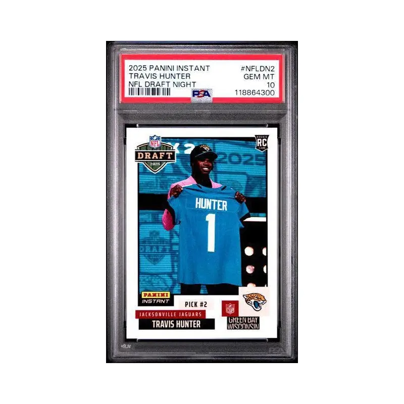 Travis Hunter 2025 Panini Instant NFL Draft Night PSA 10