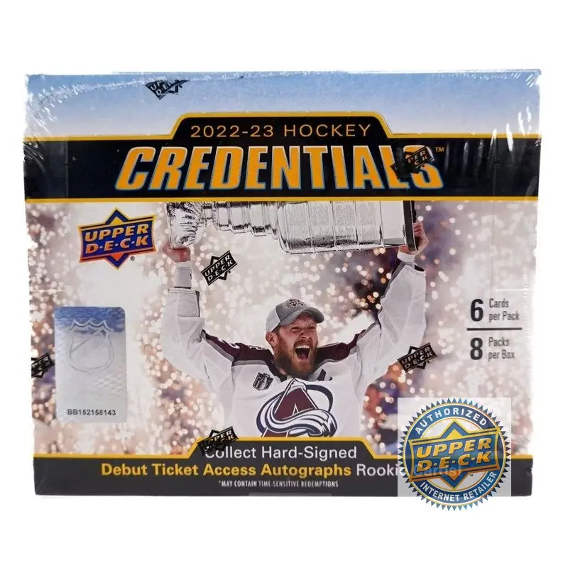 2022-23 Upper Deck Credentials Hockey Hobby Box