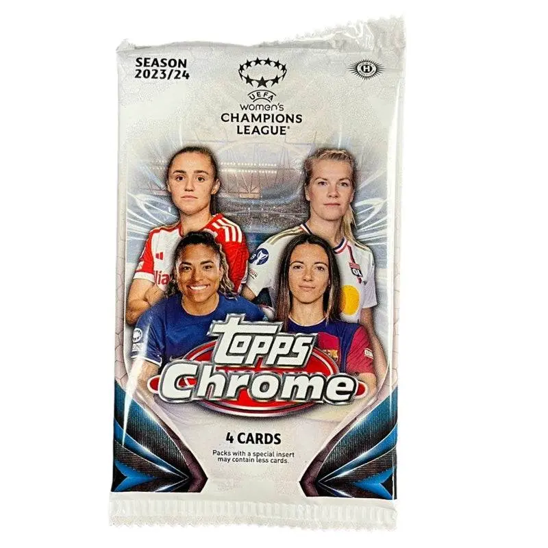2023-24 Topps Chrome UEFA Women's Champions League Soccer Hobby Pack