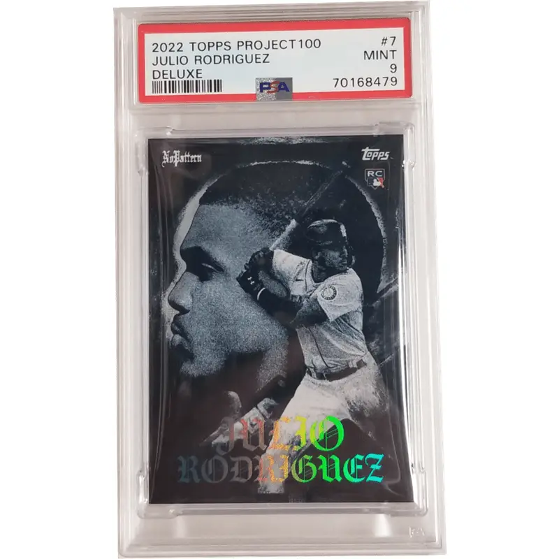 Julio Rodriguez: 2022 Topps Projected 100 Deluxe #7 PSA 9