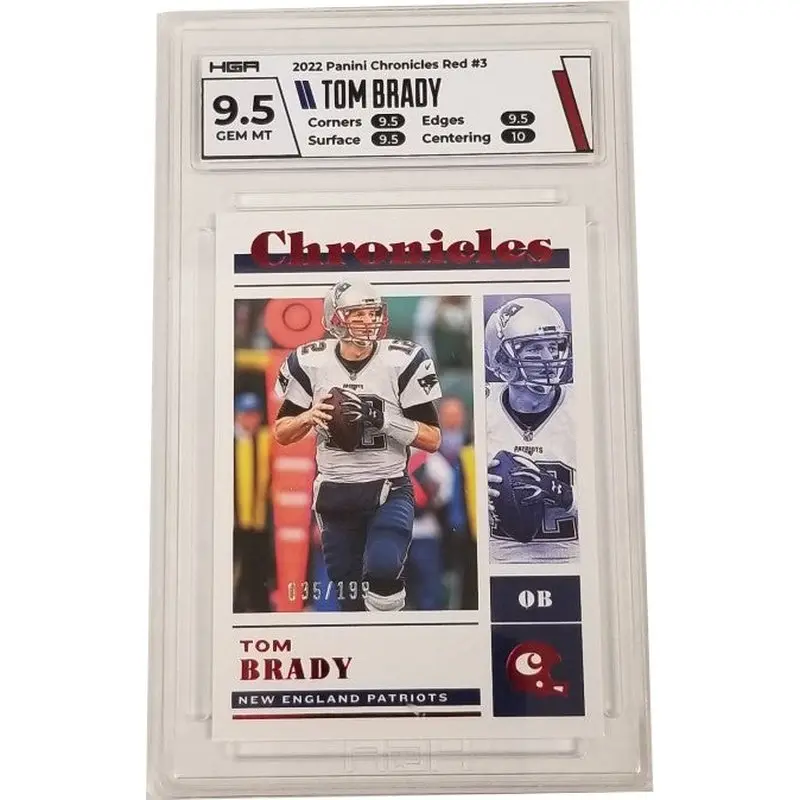 Tom Brady 2022 Panini Chronicles Red #3 HGA 9.5