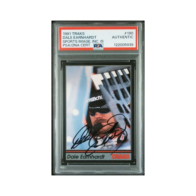 Dale Earnhardt 1991 Traks #190 Sports Image, Inc. IS PSA/DNA Cert. #190 Authentic