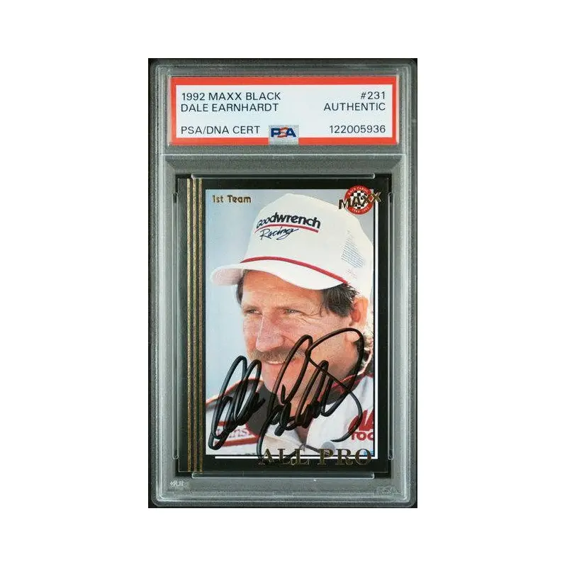 Dale Earnhardt 1992 Maxx Black #231 PSA/DNA Cert. Authentic