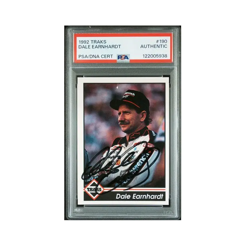 Dale Earnhardt 1992 Traks #190 PSA/DNA Cert Authentic
