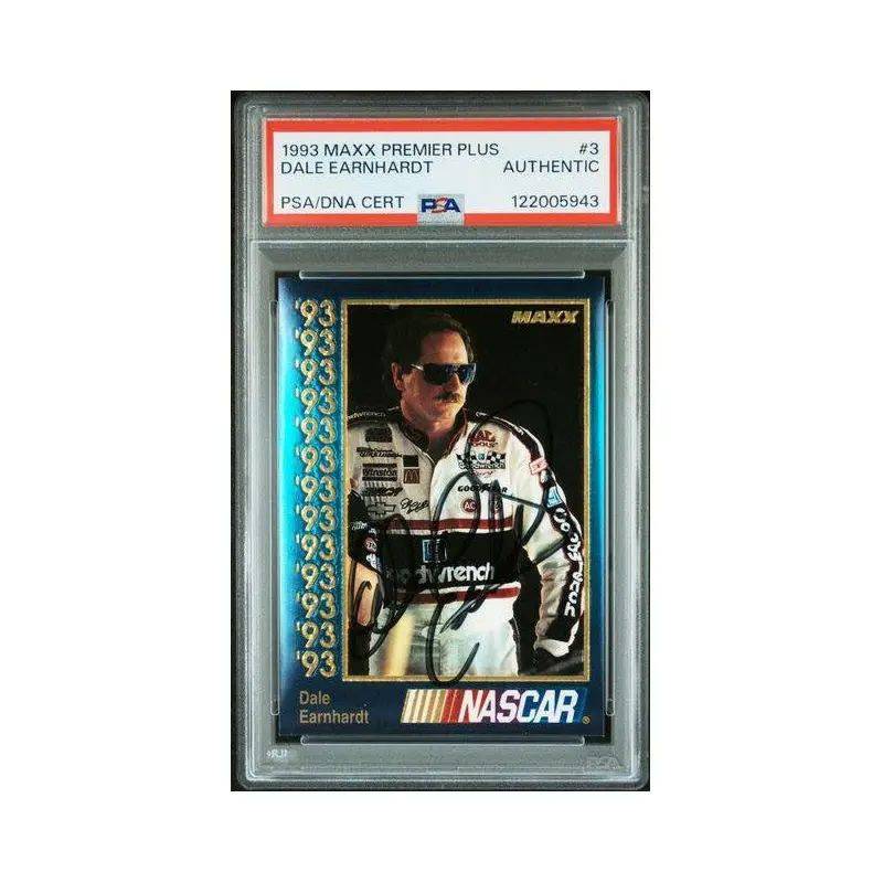 Dale Earnhardt 1993 Maxx Premier Plus #3 PSA/DNA Cert Authentic