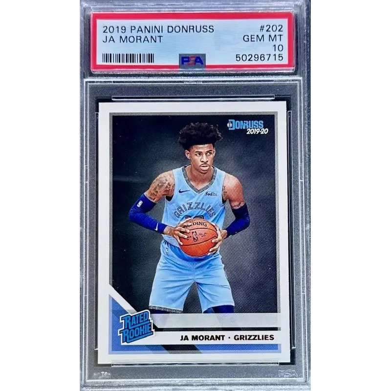 Ja Morant 2019 Panini Donruss #202 PSA 10  Rookie Card