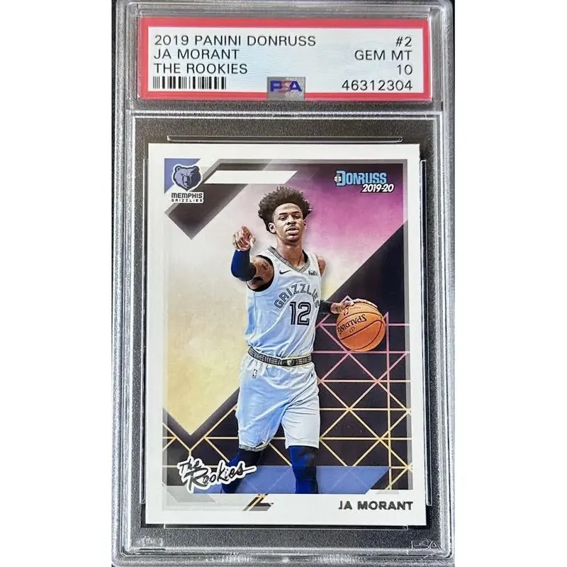 Ja Morant 2019 Panini Donruss The Rookies #2 PSA 10  Gem Mint Rookie Insert