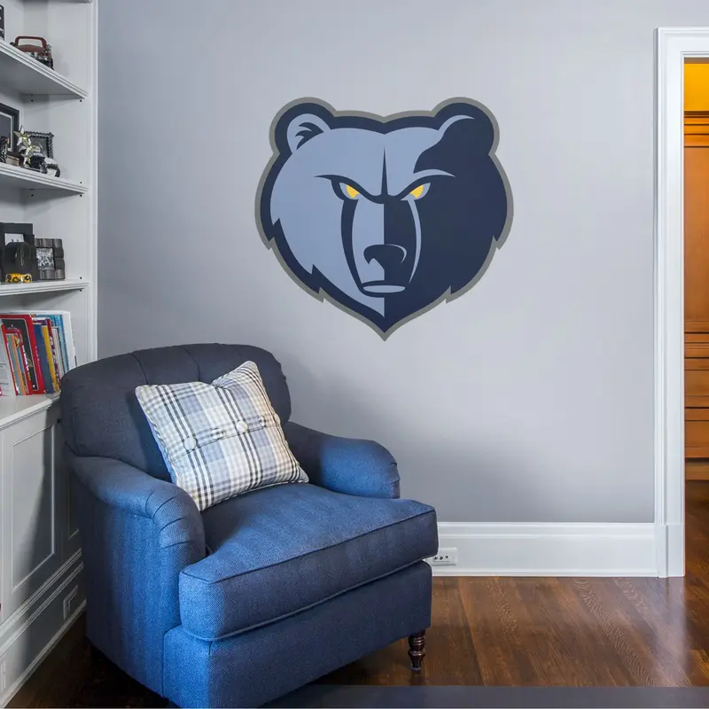 Memphis Grizzlies - RealBig Logo Collection - Official NBA - Reusable Vinyl Wall Decals