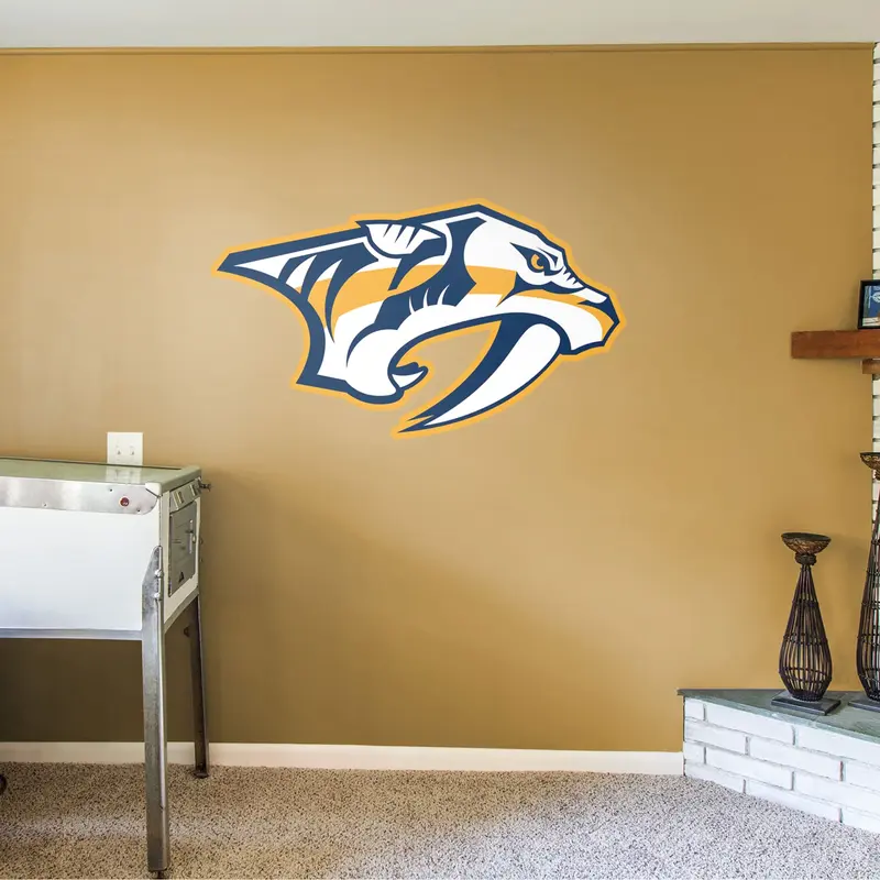 Nashville Predators - RealBig Logo Collection - Official NHL - Reusable Vinyl Wall Decals