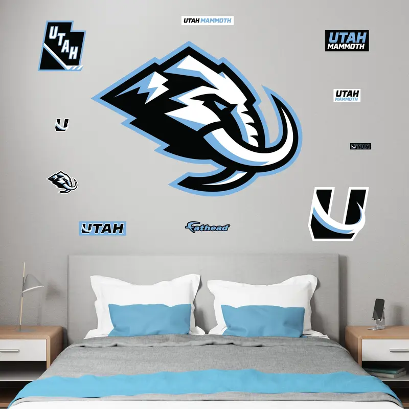 Utah Mammoth - RealBig Logo Collection - Official NHL - Utah Mammoth - Reusable Vinyl Wall Decals