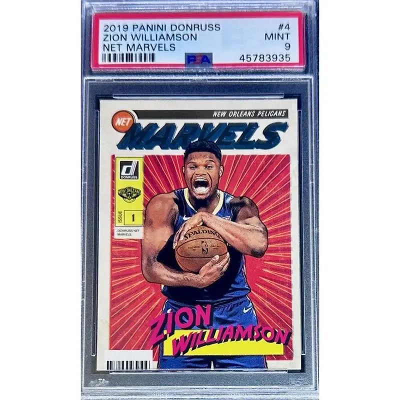 Zion Williamson 2019 Panini Donruss Net Marvels #4 PSA 9  Rookie Insert