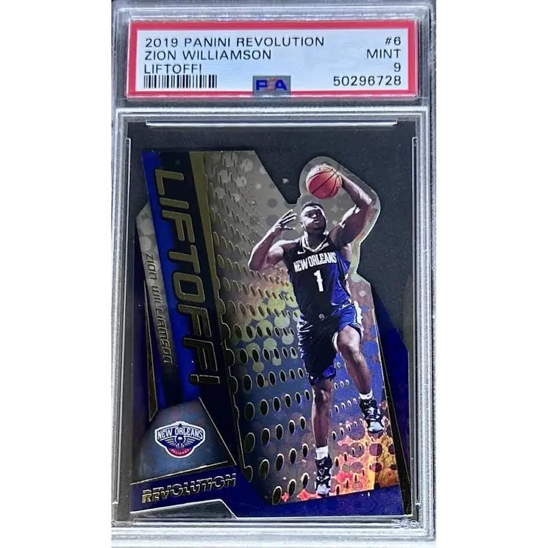 Zion Williamson 2019 Panini Revolution Liftoff! #6 PSA 9  Die-Cut Rookie Insert