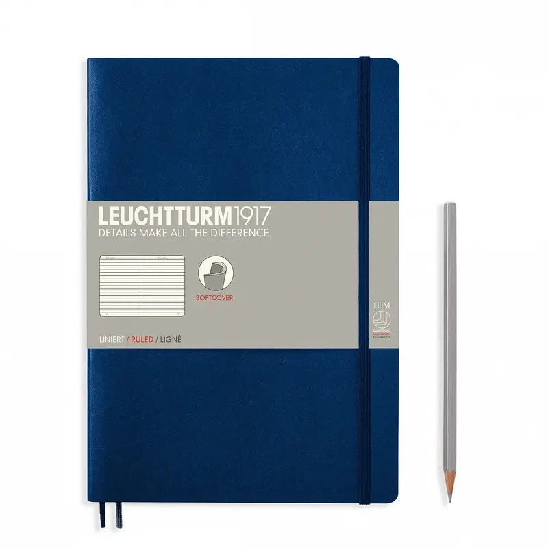 Leuchtturm1917 B5 Composition Softcover Notebook - Navy