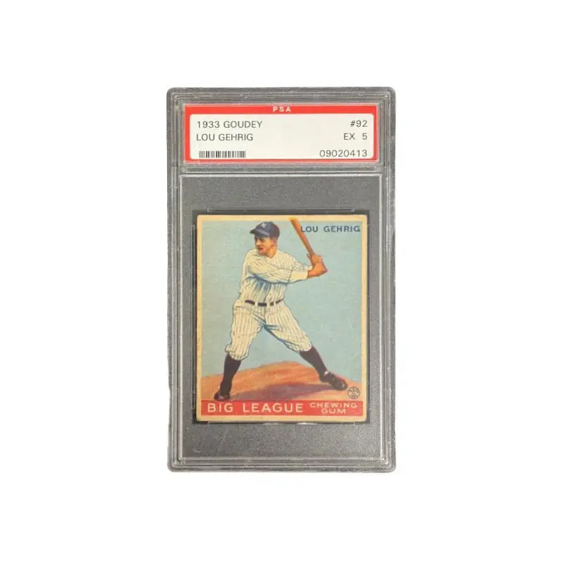 Lou Gehrig 1933 Goudey #92 PSA 5
