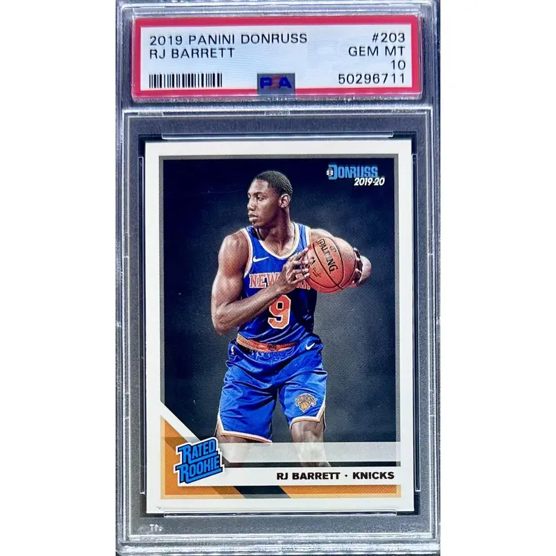 RJ Barrett 2019 Panini Donruss #203 PSA 10