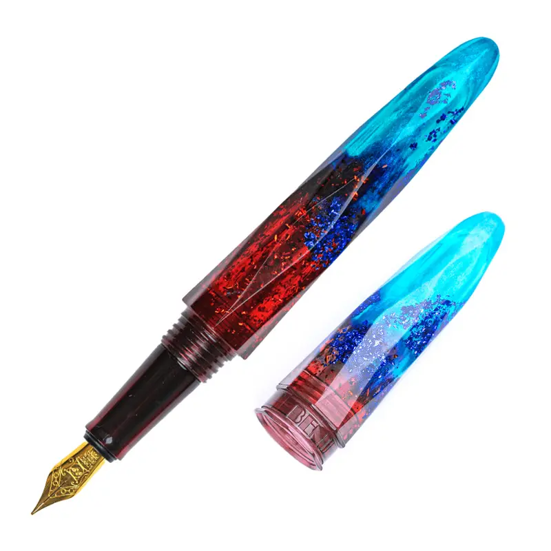 BENU Briolette Fiery Azure Fountain Pen