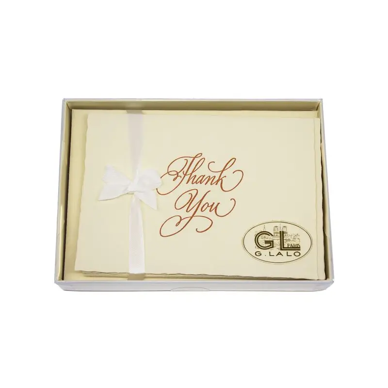 G. Lalo Thank You Gift Box 4  x 6- Ivory