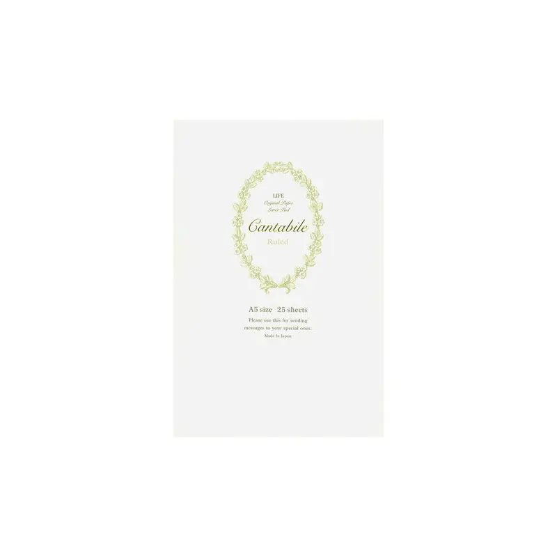 Life Stationery L. Writing Paper Cantabile - A5