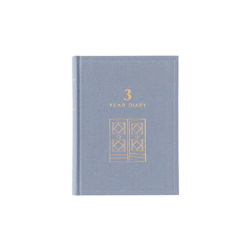 Midori 3 Years Diary Gate Mini Blue Purple