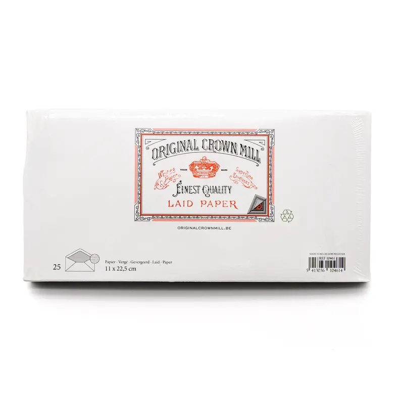 Original Crown Mill Classic Laid Envelopes A4
